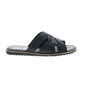 Sorel Ella Leather Slip On Slides Sandals Shoes 7.5 Black